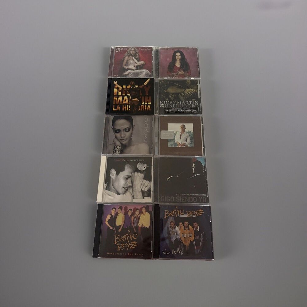 Latin Pop,lot 10, Barrio Boyzz,Marc Anthony,Jennifer Lopez,Shakira,Ricky Martin